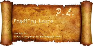 Pogány Laura névjegykártya