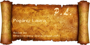 Pogány Laura névjegykártya